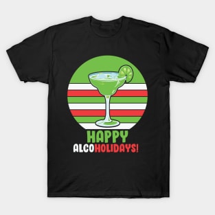 Happy Alcoholidays Funny Christmas T-Shirt